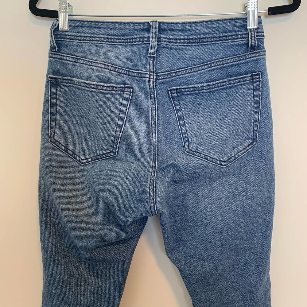 Cello Distressed Skinny Jeans Size 3/26 Blue Zip Button Closure Casual Cotton - Picture 12 of 15